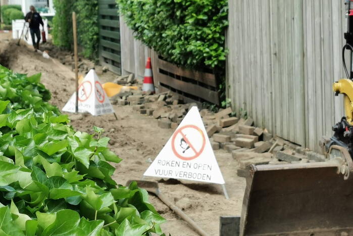 Opnieuw gasleiding geraakt bij graafwerkzaamheden