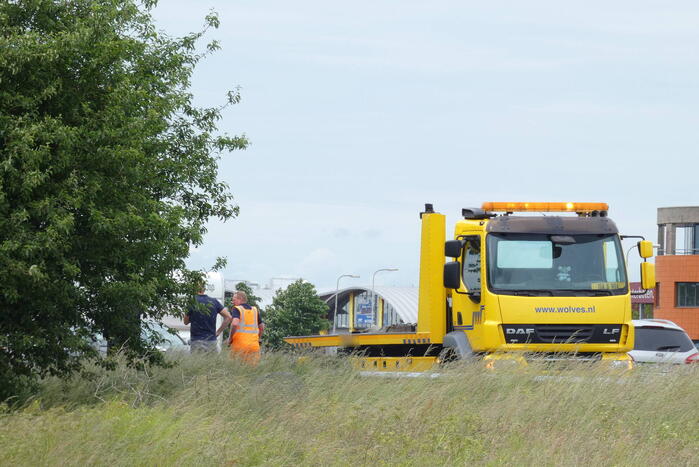 Auto's beschadigd bij kop-staartbotsing