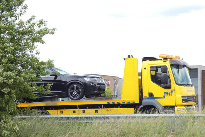 Auto's beschadigd bij kop-staartbotsing