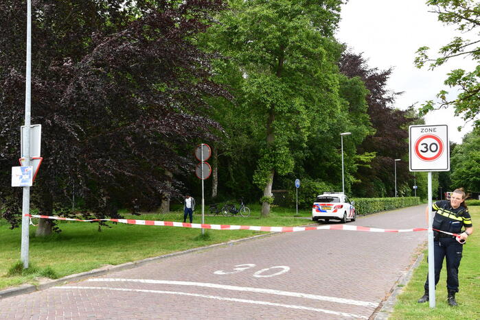 Stadspark afgesloten met afzetlinten na ongeval
