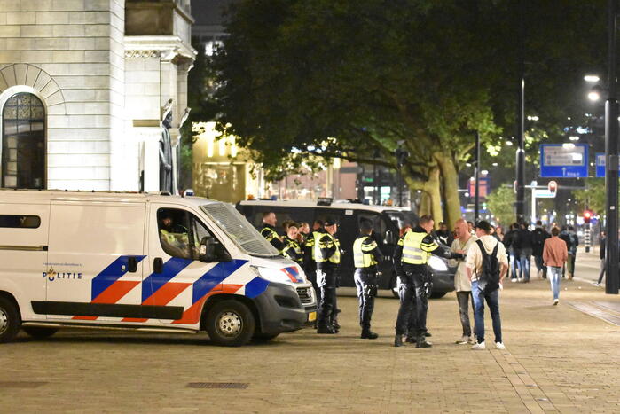 Veel politie op de been na verloren wedstrijd van Feyenoord