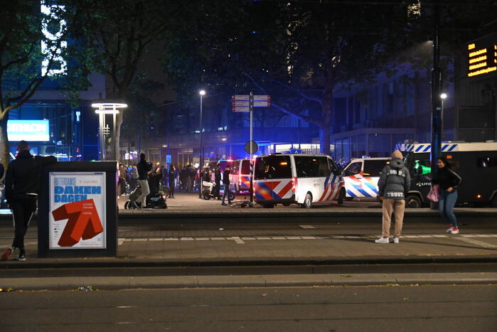 Veel politie op de been na verloren wedstrijd van Feyenoord