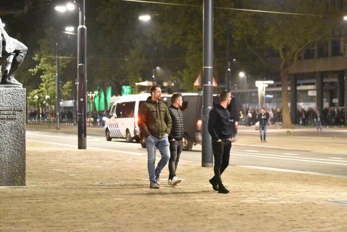 Veel politie op de been na verloren wedstrijd van Feyenoord