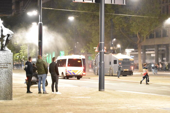 Veel politie op de been na verloren wedstrijd van Feyenoord