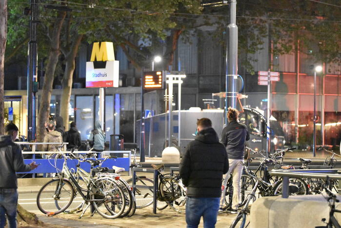 Veel politie op de been na verloren wedstrijd van Feyenoord