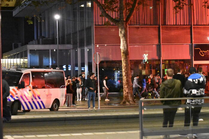 Veel politie op de been na verloren wedstrijd van Feyenoord