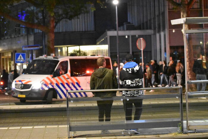 Veel politie op de been na verloren wedstrijd van Feyenoord