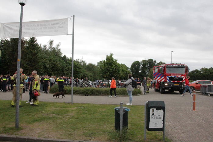 Frietkar vliegt in brand tijdens evenement