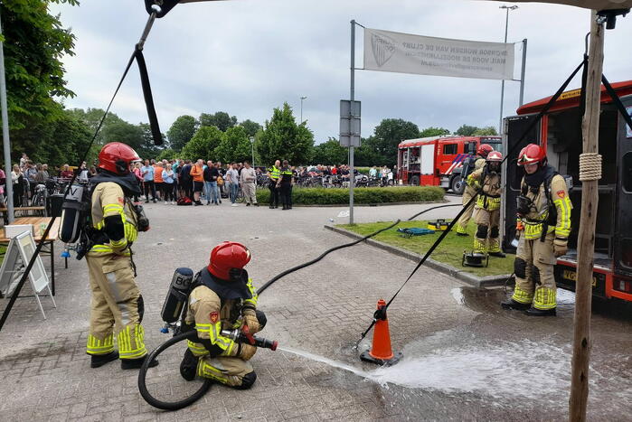 Frietkar vliegt in brand tijdens evenement