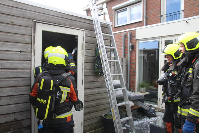 Brand in schuur van woning door accu e-bike