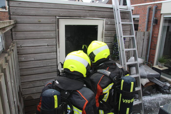 Brand in schuur van woning door accu e-bike