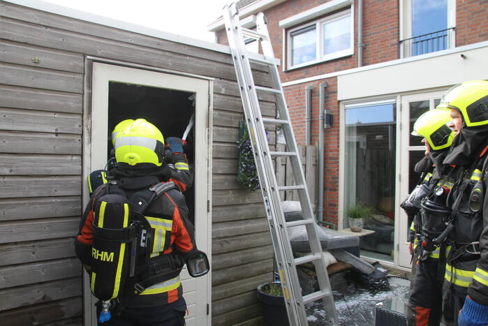 Brand in schuur van woning door accu e-bike