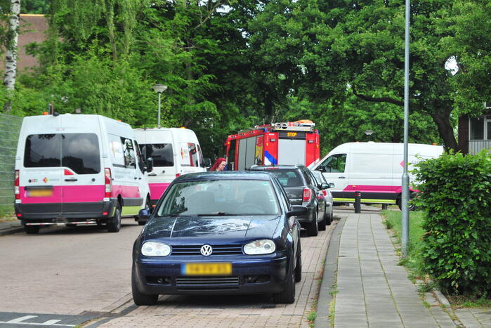 Gaslekkage in kelder van portiekflat