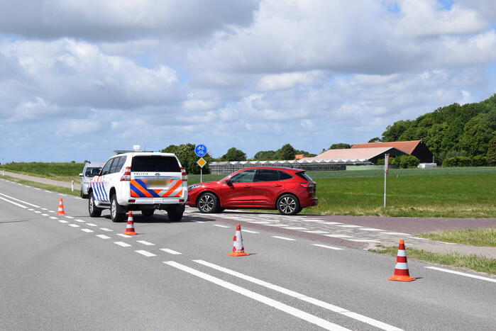Fietser gewond bij botsing met auto