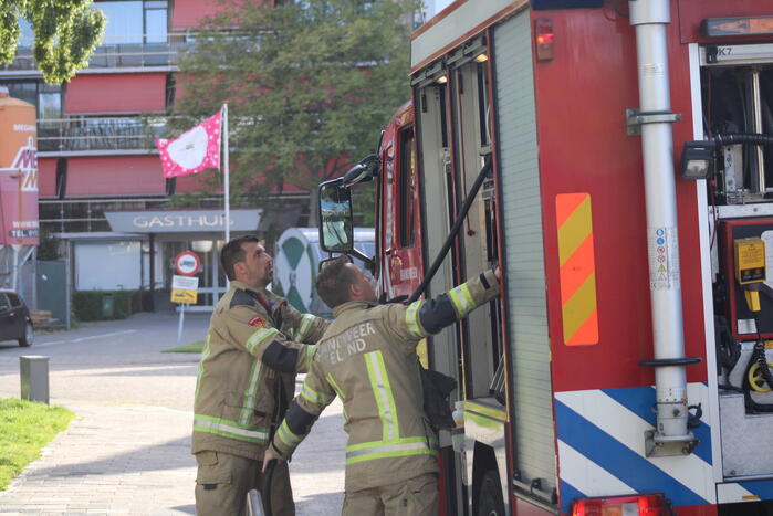 Vuilcontainer verwoest vanwege brand