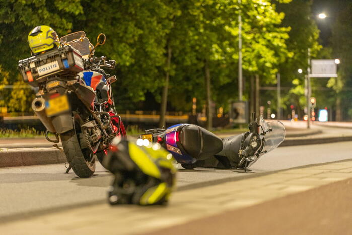 Drankrijder komt ten val met scooter