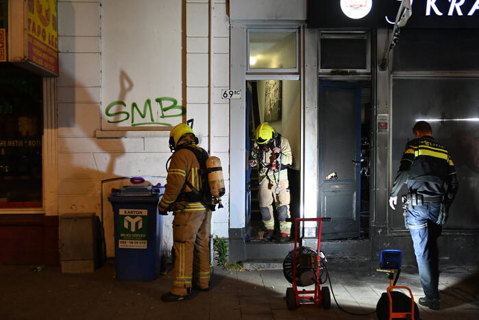 Woningen ontruimd door brandstichting bij winkel 't Kraslotje