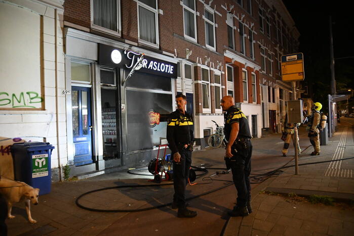 Woningen ontruimd door brandstichting bij winkel 't Kraslotje