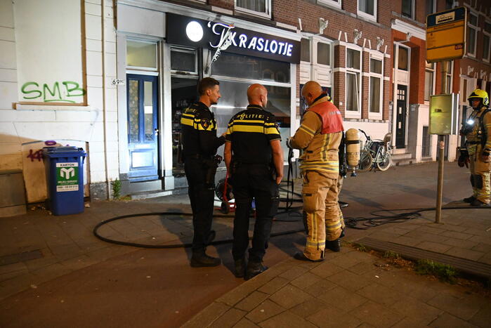 Woningen ontruimd door brandstichting bij winkel 't Kraslotje