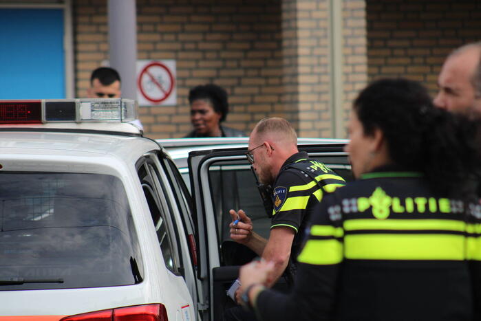 Veel politie bij aanhouding