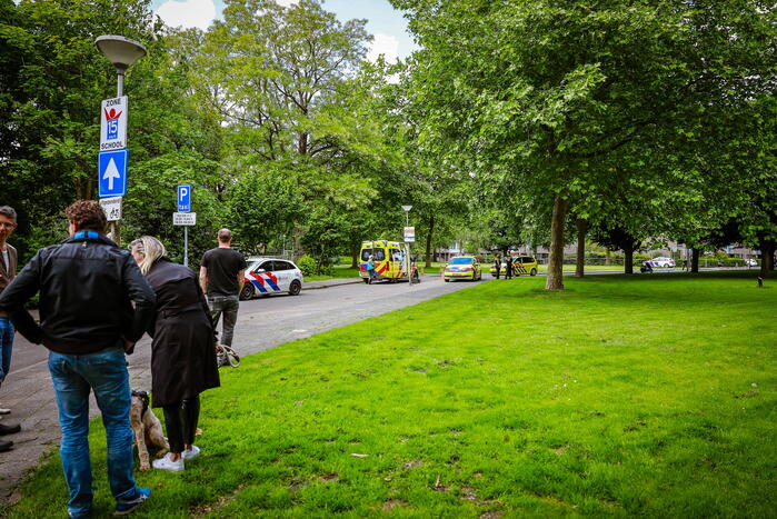 Traumahelikopter landt voor incident met kind in brandgang