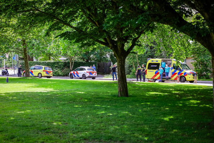 Traumahelikopter landt voor incident met kind in brandgang