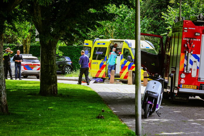 Traumahelikopter landt voor incident met kind in brandgang