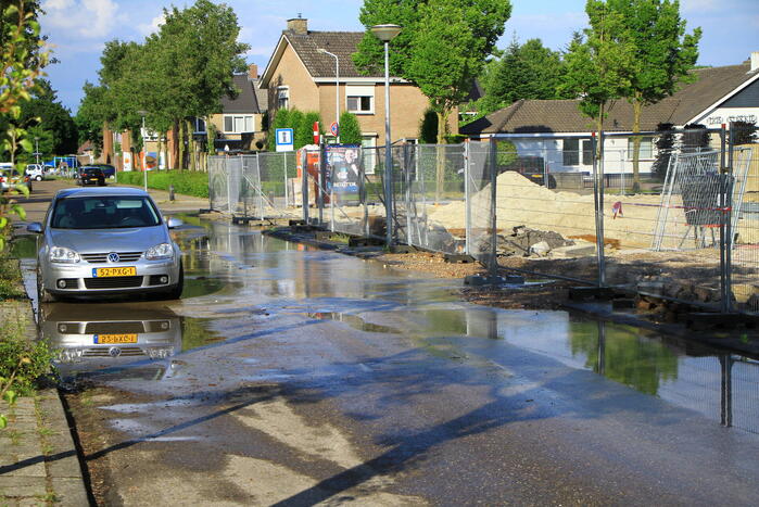 Huishoudens zonder water door lekkage