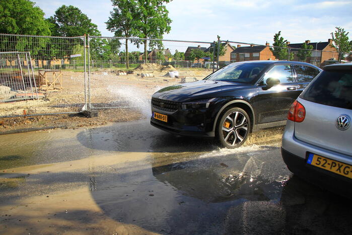 Huishoudens zonder water door lekkage