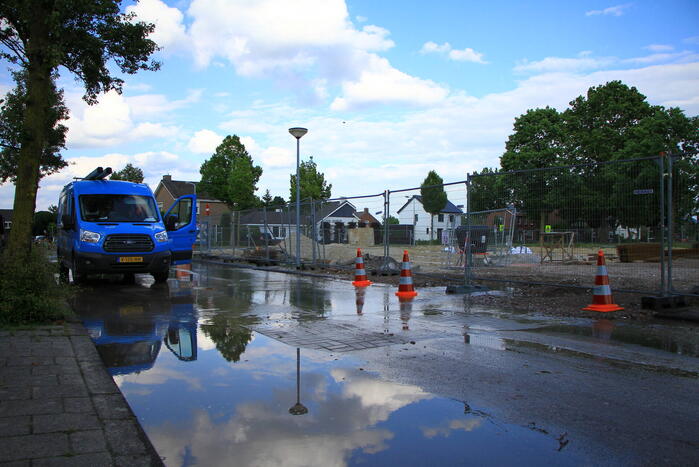 Huishoudens zonder water door lekkage