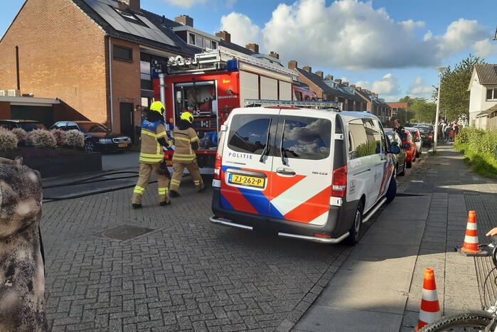 Veel rookontwikkeling bij woningbrand