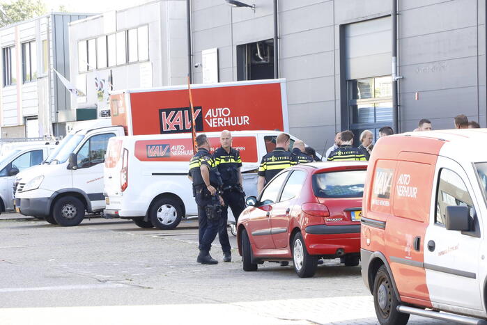 Politieonderzoek op bedrijventerrein