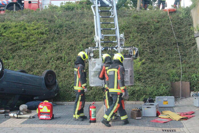 Brandweer oefent grote hulpverlening-scenario