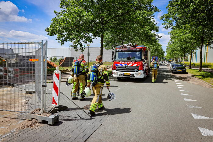 Gasleiding geraakt bij graafwerkzaamheden