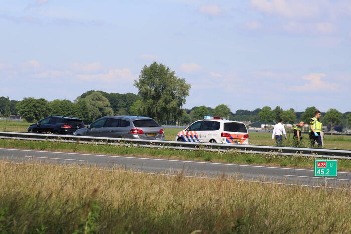 Kop-staart aanrijding zorgt voor flinke vertraging