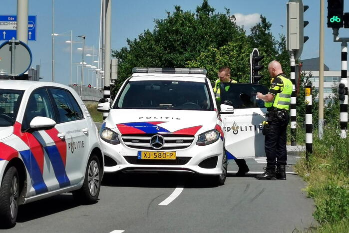 Twee voertuigen betrokken bij kop-staart aanrijding