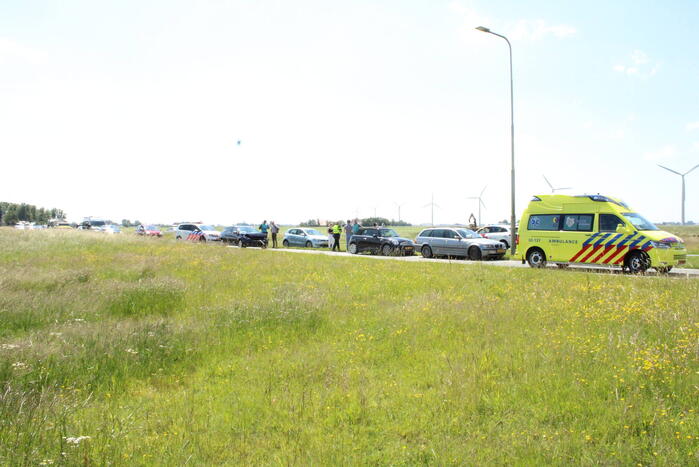 Meerdere voertuigen betrokken bij aanrijding