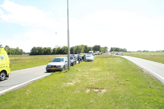 Meerdere voertuigen betrokken bij aanrijding