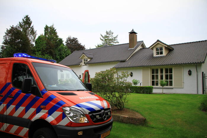 Lichte rookontwikkeling bij brand in woning