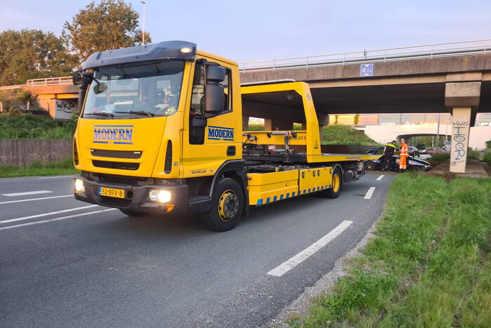 Bestuurder aangehouden na eenzijdig ongeval