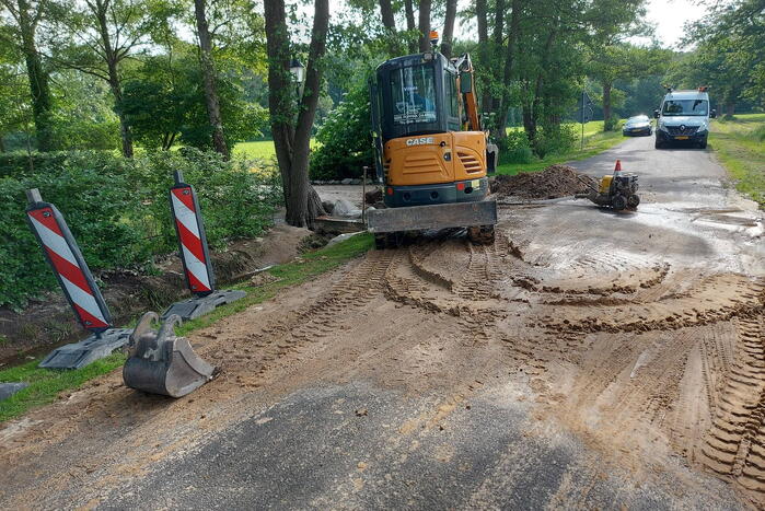 Reparatiewerkzaamheden na leidingbreuk