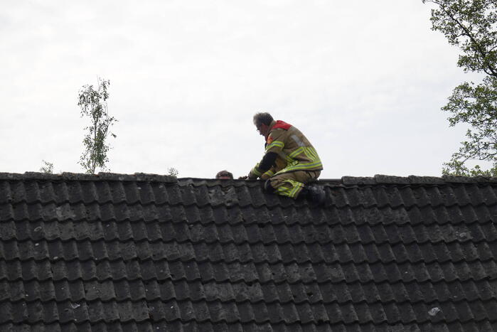Werkzaamheden op dak veroorzaakt brand