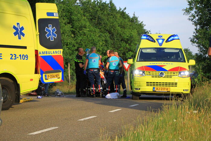 Traumahelikopter landt voor ongeval