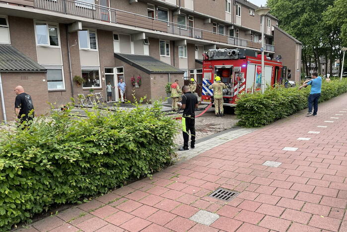 Wasdroger vat vlam in woning