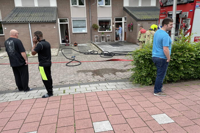 Wasdroger vat vlam in woning