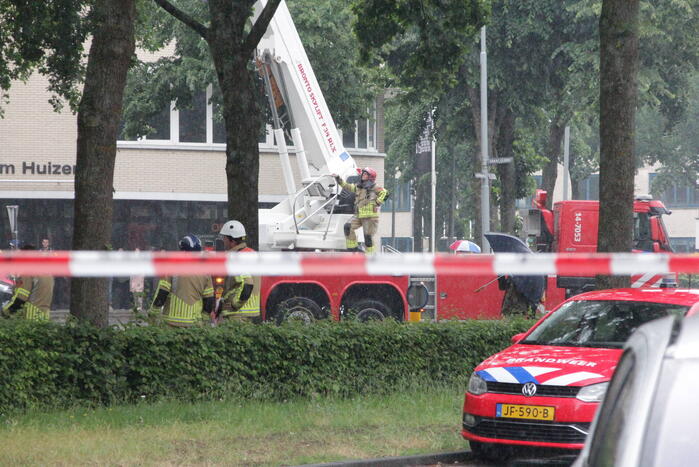 Enorme schade na brand in flatwoning
