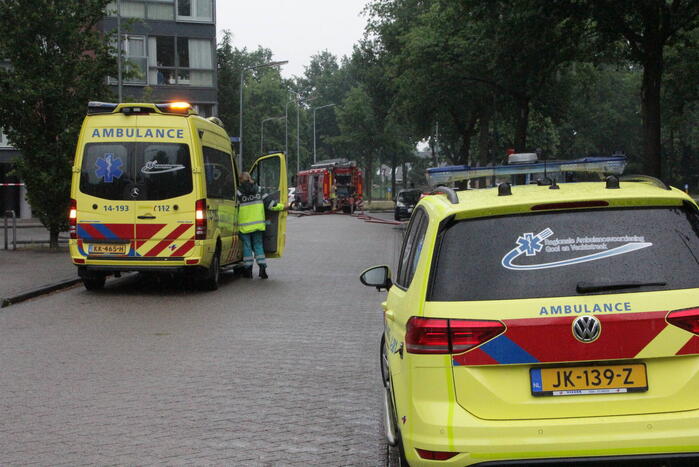 Enorme schade na brand in flatwoning