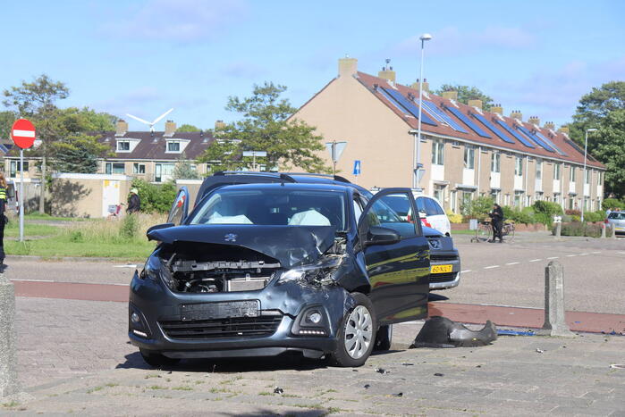 Schade bij aanrijding op kruising