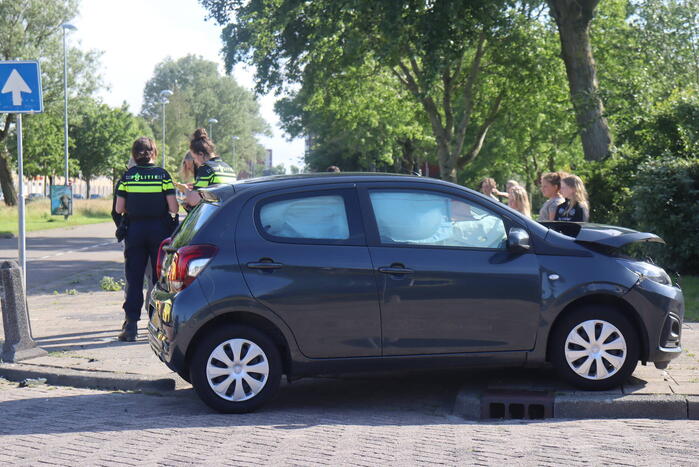 Schade bij aanrijding op kruising