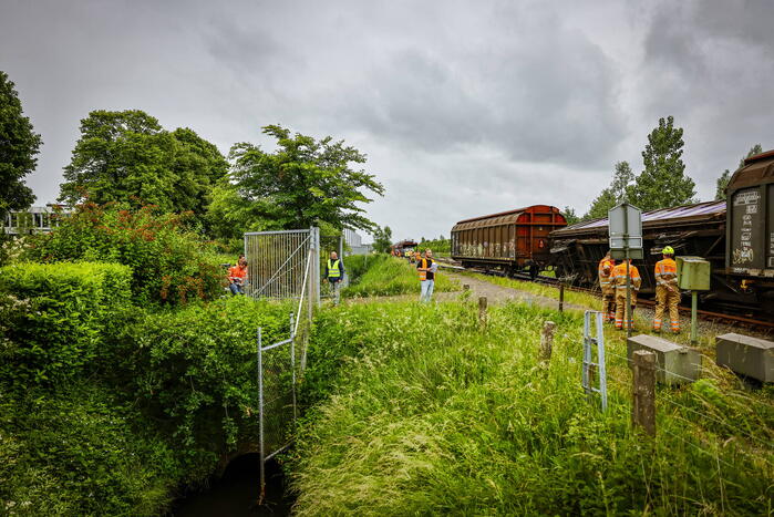 Wagon Ponlijn gekanteld